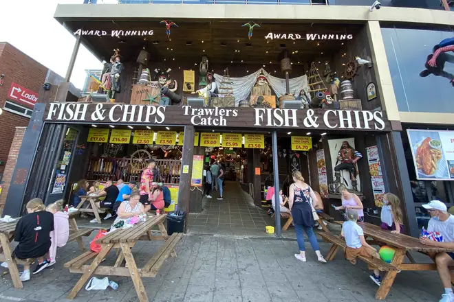 There's plenty of places for fish and chips in Skegness