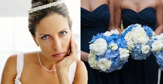 The bride has caused quite a stir online (stock images)