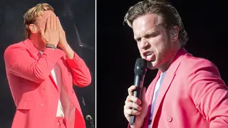 Olly Murs sustained an injury during a recent performance