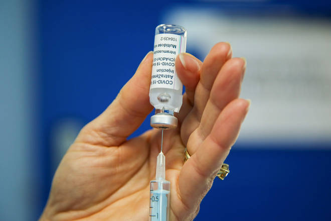 The data looked at symptoms of fully-vaccinated people