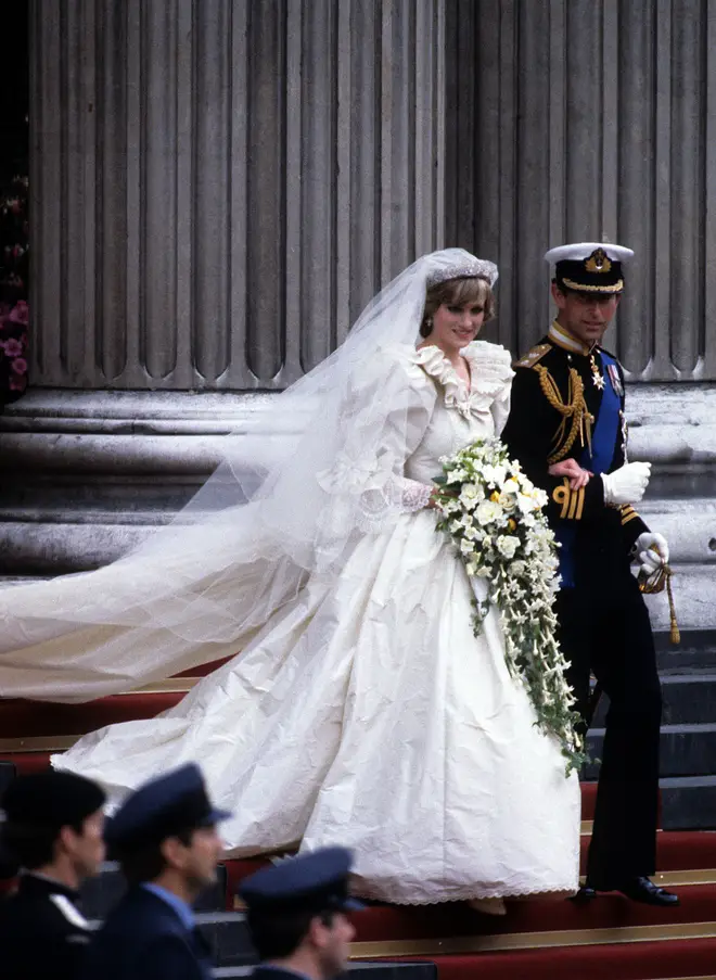 Diana's wedding gown was designed by David and Elizabeth Emanuel