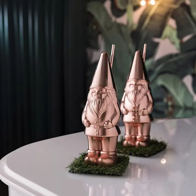 These cute gnomes can be used as ornaments or as a cocktail glass