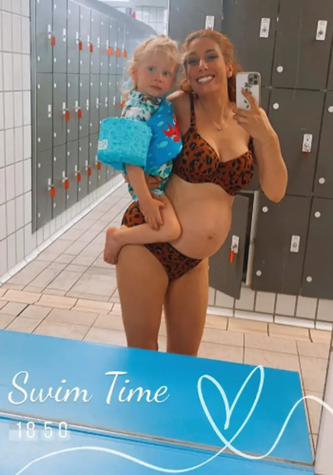 Stacey Solomon hired out a whole swimming pool