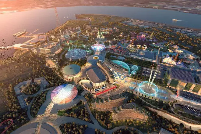 The £3.6billion project would include a huge theme park