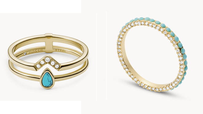 These gorgeous turquoise rings will work with any look throughout September and beyond