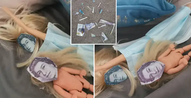 Victoria was horrified to find the cut-up £20 notes