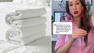 The fluffy towel hack was shared on TikTok