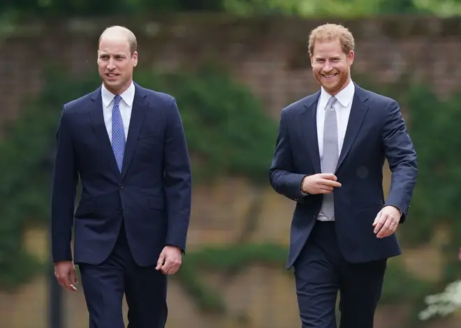 Prince Harry and Prince William reunited for the revealing of the Diana statue in July this year