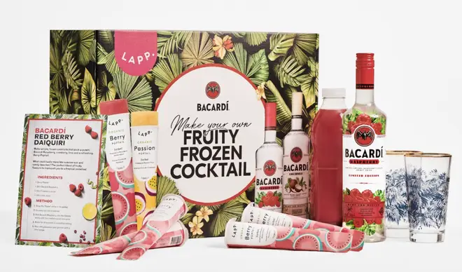 The kit comes frozen so you can make cocktails immediately