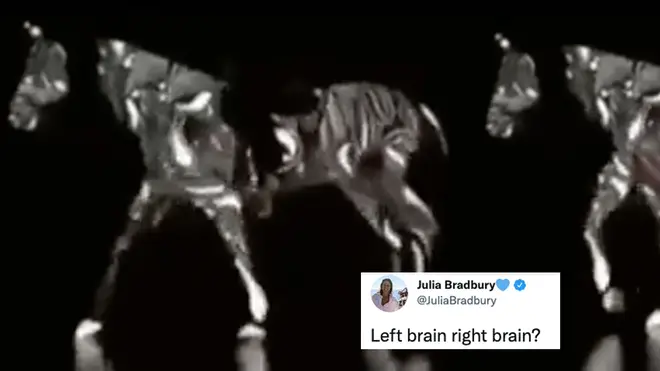 Julia Bradbury shared an optical illusion online