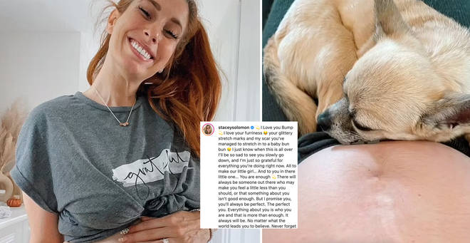 Stacey Solomon is due to give birth in weeks