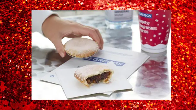 Greggs mince pies are baked fresh in store
