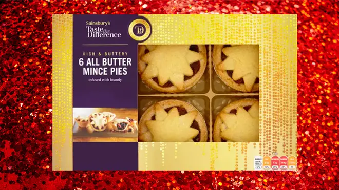 Sainsbury's mince pies are infused with brandy