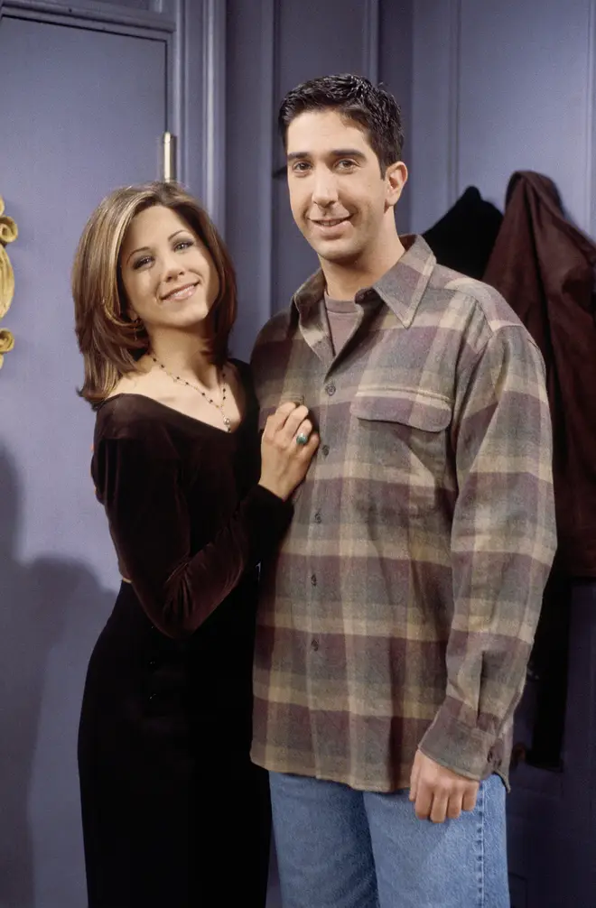 David and Jennifer played Ross and Rachel in Friends