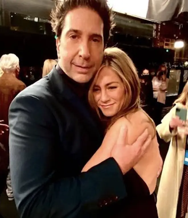 David and Jennifer reunited for the Friends reunion earlier this year