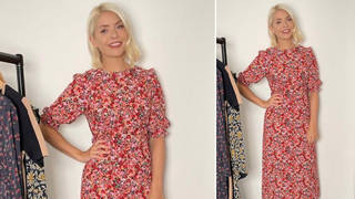 Holly Willoughby is wearing a floral midi dress