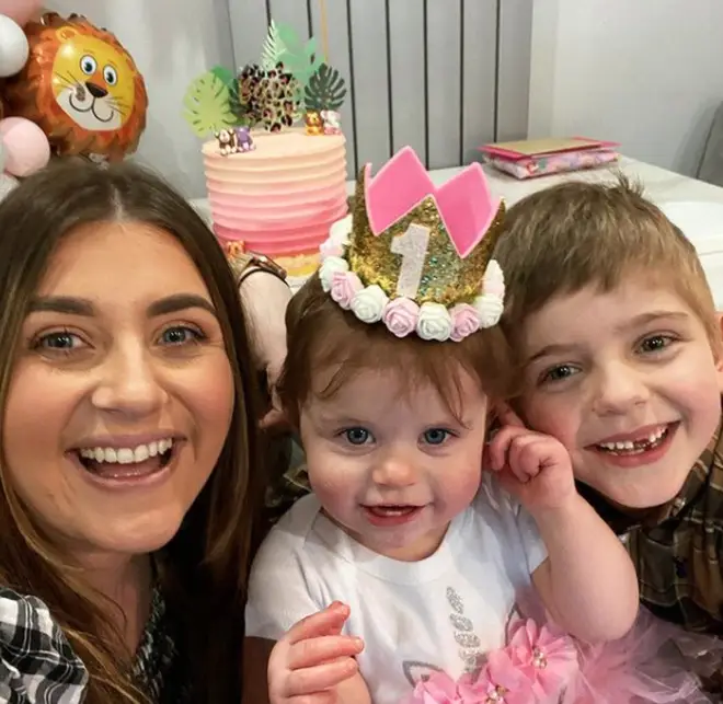 Gogglebox's Izzi and her two children