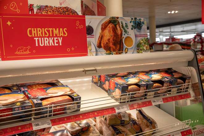 Christmas food is being stocked across the UK (file photo)
