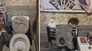 The woman has showed off the results of her bathroom makeover
