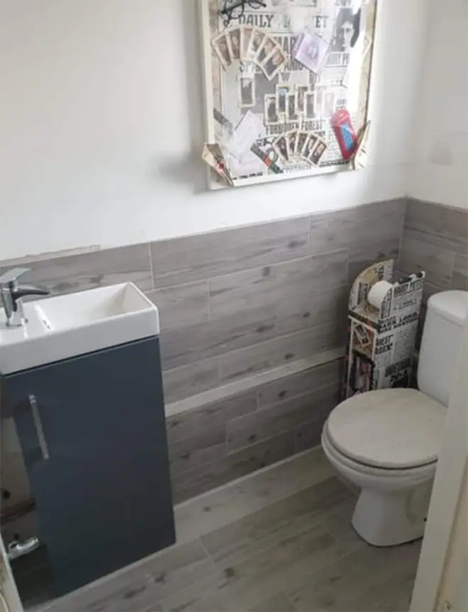 She decided to transform her bathroom because she's a huge fan of Harry Potter