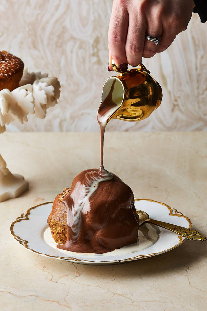 These indulgent profiteroles are on the menu