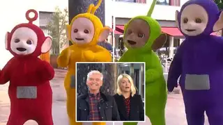 The Teletubbies appeared on This Morning yesterday