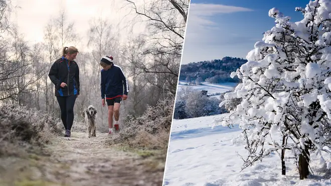 Snow could fall in the UK later this month