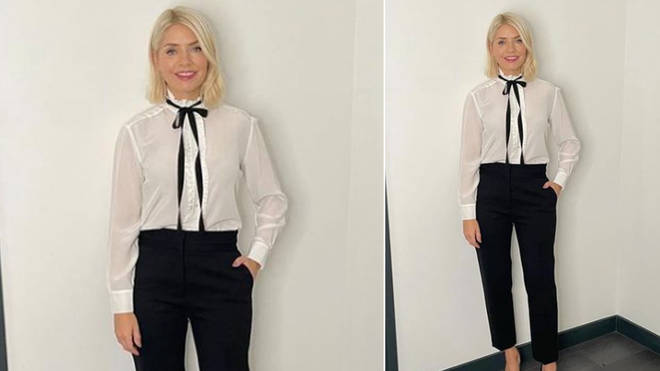 Holly Willoughby's outfit is from Sandro Paris