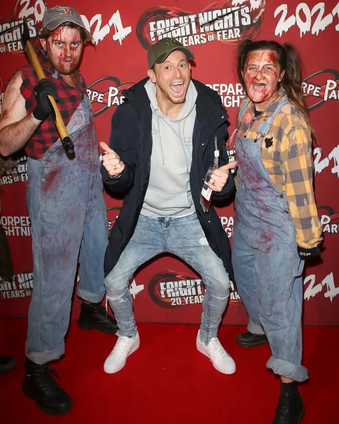 Joe Swash was all smiles on the red carpet
