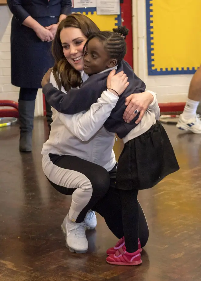 Kate and William will never refuse a hug from an excited child