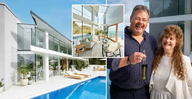 The couple won the incredible house in a charity prize draw