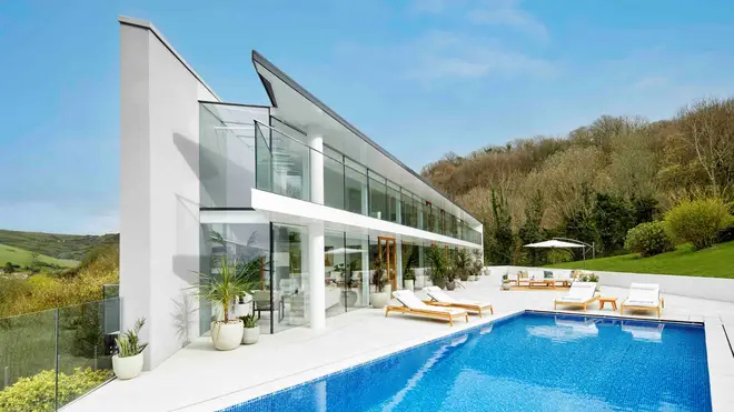 The house comes complete with an incredible infinity pool