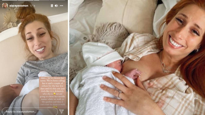 Stacey Solomon said they have settled on a name for their newborn baby girl