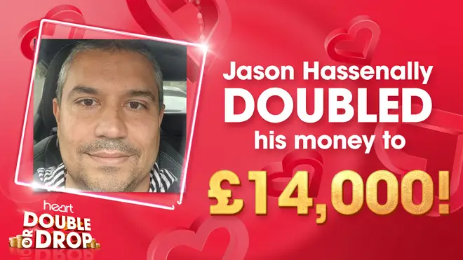 Jason wins £14,000 on Heart's Double or Drop