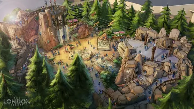 There will be dinosaur rides in the London Resort