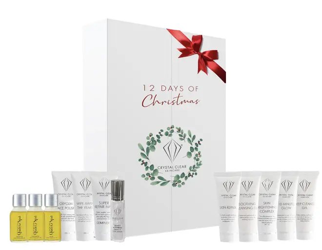 This calendar is packed full of skin clearing products