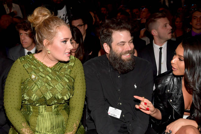 Adele and her ex-husband Simon Konecki at the 2017 Grammy Awards