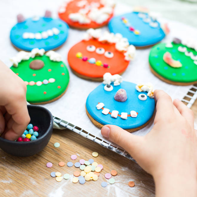 Kids will love making these colourful cookies