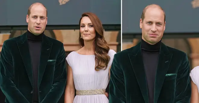 Prince William wore a green velvet blazer to last night's event