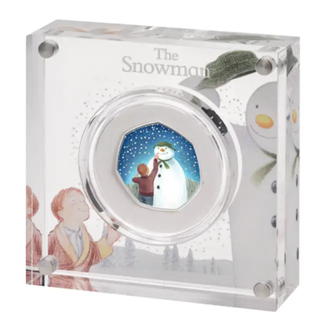 Royal Mint said they believe the Snowman coin is the 'embodiment of the festive spirit'