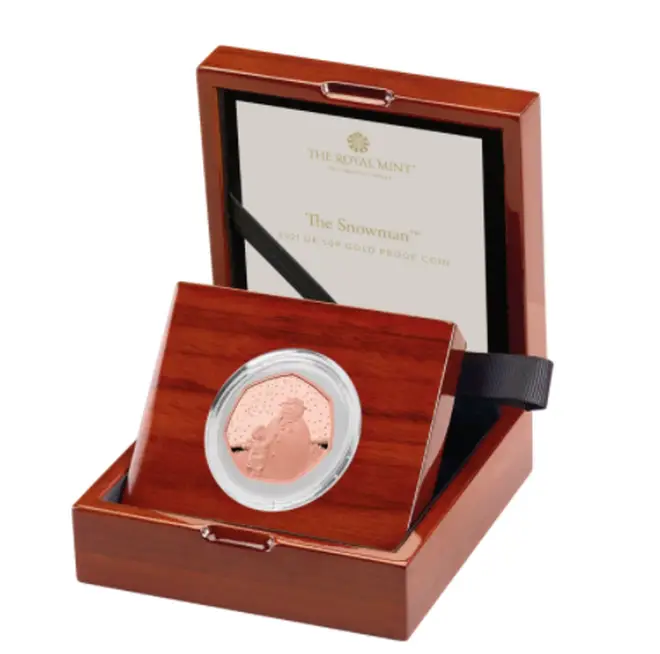 The Gold Proof version of the Snowman coin costs just over £1,000