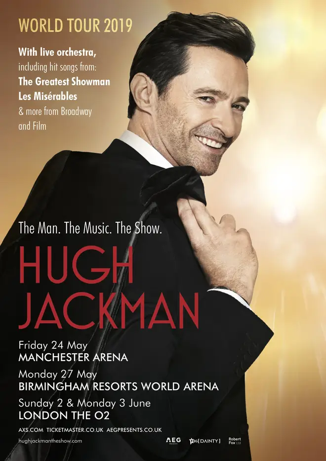 Hugh Jackman is going on a global tour in 2019
