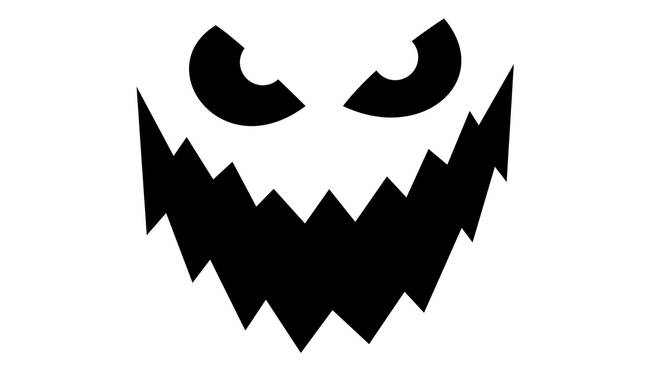 Pumkin Carving Template Option 3