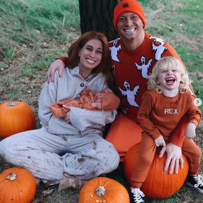 Stacey Solomon shared a sweet photo with his family