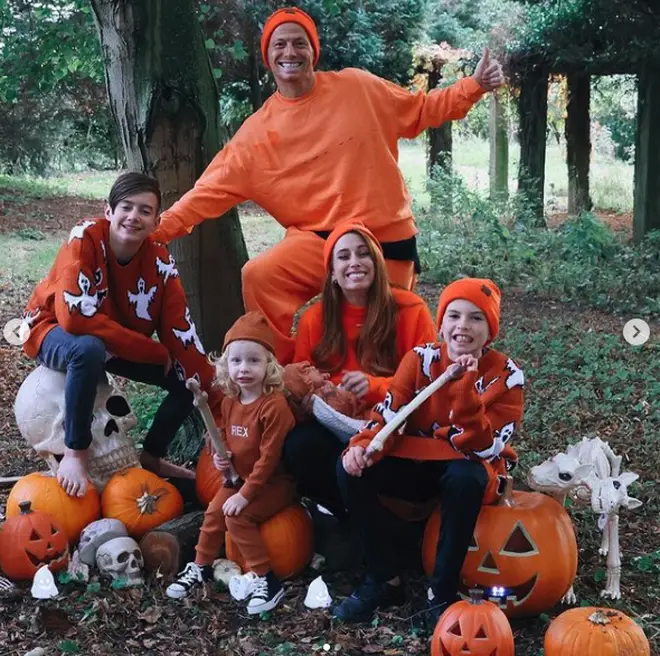 Stacey Solomon enjoyed autumn fun with her kids