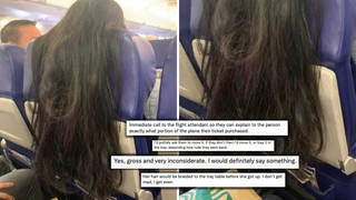 What would you do if you were faced with this on your flight?