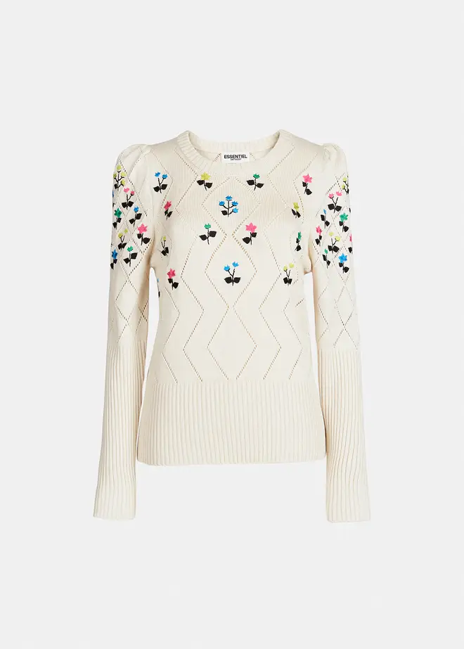 Holly Willoughby is wearing a jumper from Essential Antwerp