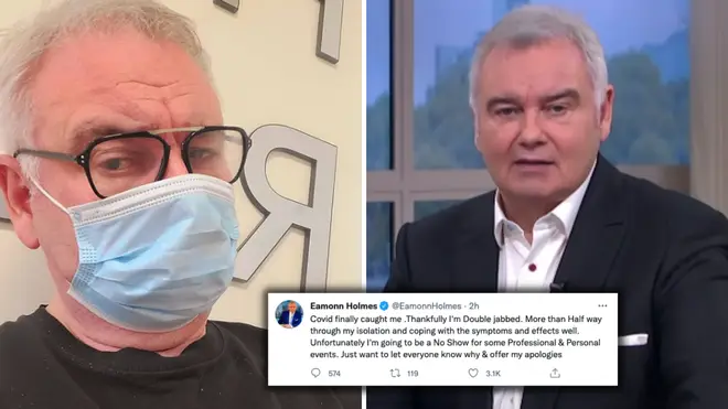 Eamonn Holmes said he was 'coping well' with the symptoms of Covid-19
