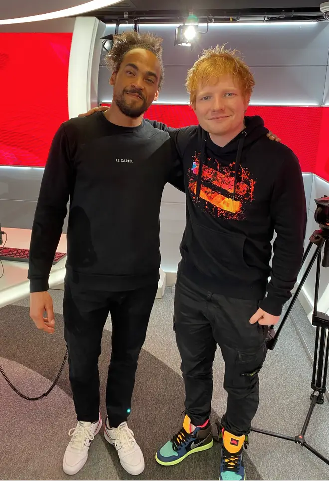 Dev Griffin caught up with Ed Sheeran in the Heart studio