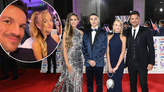 Peter Andre walked the red carpet with his kids